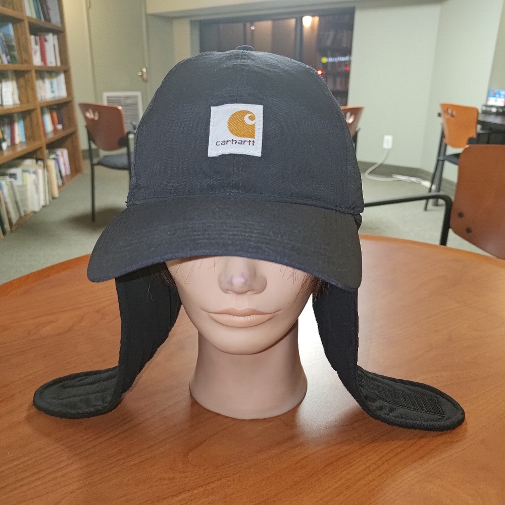 Carhartt Quilt-Lined Bomber Cap — Black, Large/XL, Model# A201